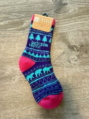 Locale Outdoor Jackson Hole Wyoming Exclusive Bear Mountain Socks